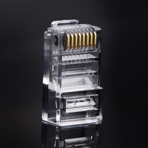 Ugreen 100x wtyk końcówka RJ45 8P8C (UTP Cat. 5 / Cat. 5e) przezroczysty (NW110) Ugreen 100x wtyk końcówka RJ45 8P8C (UTP Cat. 5 / Cat. 5e) przezroczysty (NW110)