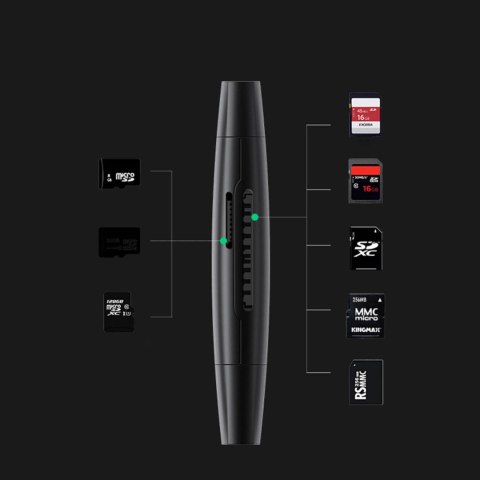 Ugreen adapter czytnik kart SD / micro SD (USB-A / USB-C) czarny (CM304) Ugreen adapter czytnik kart SD / micro SD (USB-A / USB-C) czarny (CM304)
