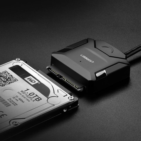Ugreen kabel adapter do dysku 2.5'' / 3.5'' (USB-A 3.0 - SATA) czarny (CR108) Ugreen kabel adapter do dysku 2.5'' / 3.5'' (USB-A 3.0 - SATA) czarny (CR108)
