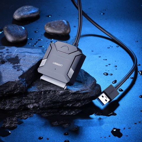Ugreen kabel adapter do dysku 2.5'' / 3.5'' (USB-A 3.0 - SATA) czarny (CR108) Ugreen kabel adapter do dysku 2.5'' / 3.5'' (USB-A 3.0 - SATA) czarny (CR108)