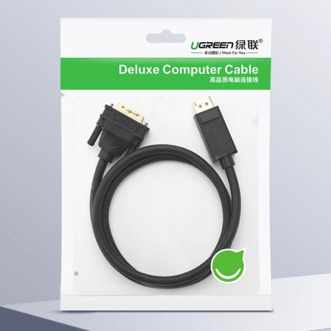 Ugreen kabel przewód DisplayPort - DVI 2m czarny (DP103) Ugreen kabel przewód DisplayPort - DVI 2m czarny (DP103)