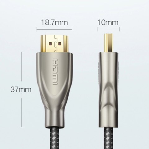 Ugreen kabel przewód HDMI 2.0 4K 60Hz 1m szary (HD131) Ugreen kabel przewód HDMI 2.0 4K 60Hz 1m szary (HD131)