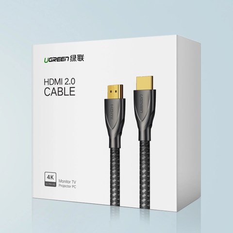 Ugreen kabel przewód HDMI 2.0 4K 60Hz 1m szary (HD131) Ugreen kabel przewód HDMI 2.0 4K 60Hz 1m szary (HD131)