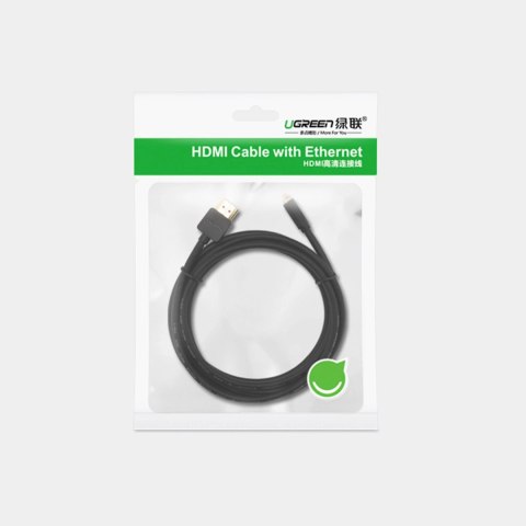 Ugreen kabel przewód Micro HDMI - HDMI 3m czarny (HD127) Ugreen kabel przewód Micro HDMI - HDMI 3m czarny (HD127)