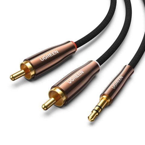 Ugreen kabel przewód audio 3,5 mm mini jack (męski) - 2RCA (męski) 2m miedziany (AV170) Ugreen kabel przewód audio 3,5 mm mini jack (męski) - 2RCA (męski) 2m miedziany (AV170)