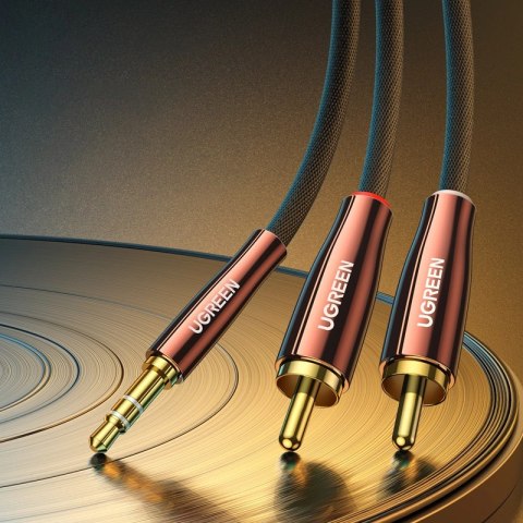 Ugreen kabel przewód audio 3,5 mm mini jack (męski) - 2RCA (męski) 2m miedziany (AV170) Ugreen kabel przewód audio 3,5 mm mini jack (męski) - 2RCA (męski) 2m miedziany (AV170)