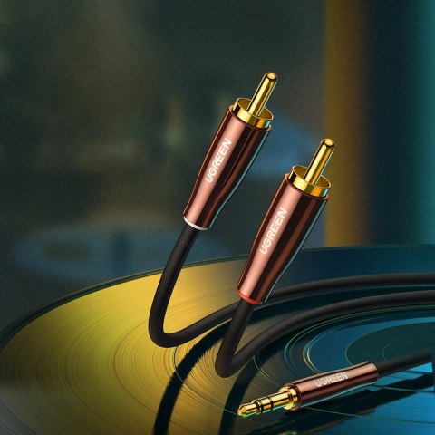 Ugreen kabel przewód audio 3,5 mm mini jack (męski) - 2RCA (męski) 2m miedziany (AV170) Ugreen kabel przewód audio 3,5 mm mini jack (męski) - 2RCA (męski) 2m miedziany (AV170)