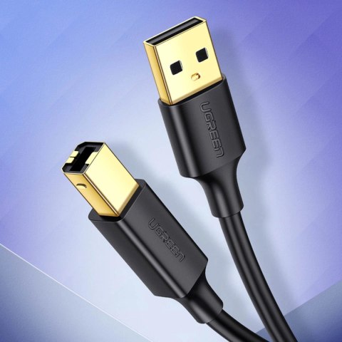 Ugreen kabel przewód do drukarki USB-A - USB-B 480Mb/s 5m czarny (US135) Ugreen kabel przewód do drukarki USB-A - USB-B 480Mb/s 5m czarny (US135)