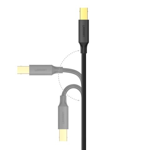Ugreen kabel przewód do drukarki USB-A - USB-B 480Mb/s 5m czarny (US135) Ugreen kabel przewód do drukarki USB-A - USB-B 480Mb/s 5m czarny (US135)