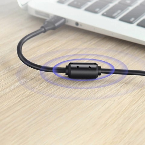 Ugreen kabel przewód do drukarki USB-A - USB-B 480Mb/s 5m czarny (US135) Ugreen kabel przewód do drukarki USB-A - USB-B 480Mb/s 5m czarny (US135)