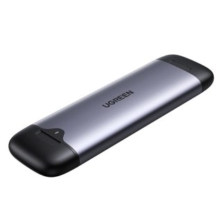 Ugreen kieszeń obudowa dysku M.2 M-Key (USB-C / USB-A 10Gb/s) szary (CM353)