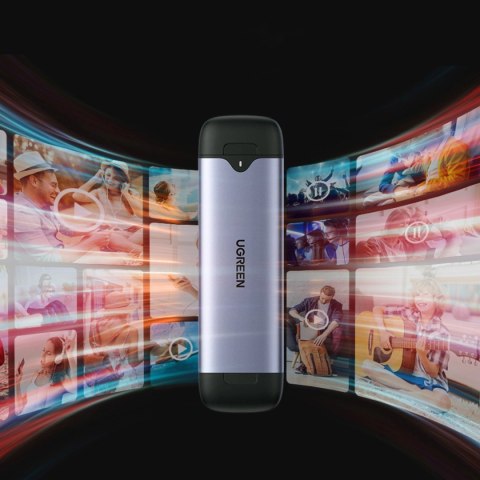 Ugreen kieszeń obudowa dysku M.2 M-Key (USB-C / USB-A 10Gb/s) szary (CM353) Ugreen kieszeń obudowa dysku M.2 M-Key (USB-C / USB-A 10Gb/s) szary (CM353)