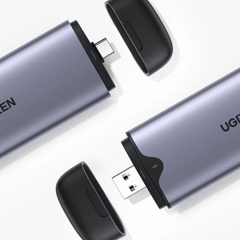 Ugreen kieszeń obudowa dysku M.2 M-Key (USB-C / USB-A 10Gb/s) szary (CM353) Ugreen kieszeń obudowa dysku M.2 M-Key (USB-C / USB-A 10Gb/s) szary (CM353)