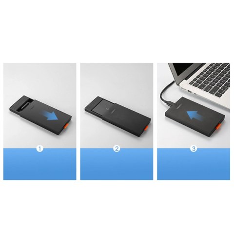 Ugreen kieszeń obudowa dysku SSD / HDD 2.5'' USB 3.0 SATA czarna (CM237) Ugreen kieszeń obudowa dysku SSD / HDD 2.5'' USB 3.0 SATA czarna (CM237)