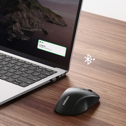 Ugreen myszka komputerowa bezprzewodowa ergonomiczna czarna (MU101) Ugreen myszka komputerowa bezprzewodowa ergonomiczna czarna (MU101)