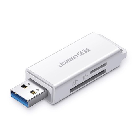 Ugreen przenośny czytnik kart TF/SD pod USB 3.0 biały (CM104) Ugreen przenośny czytnik kart TF/SD pod USB 3.0 biały (CM104)