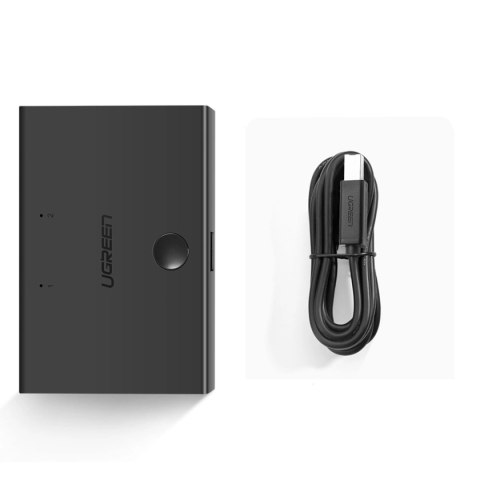 Ugreen switch przełącznik 2xUSB-B - USB-A czarny (30345) Ugreen switch przełącznik 2xUSB-B - USB-A czarny (30345)