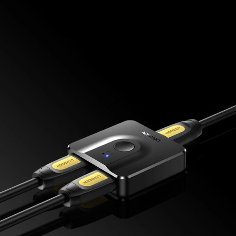 Ugreen switch przełącznik rozdzielacz HDMI - 2x HDMI 4K 60Hz czarny (CM217) Ugreen switch przełącznik rozdzielacz HDMI - 2x HDMI 4K 60Hz czarny (CM217)