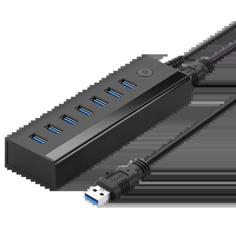 Ugreen wielofunkcyjny HUB 7w1 USB-A - 7xUSB-A 5Gb/s czarny (US219) Ugreen wielofunkcyjny HUB 7w1 USB-A - 7xUSB-A 5Gb/s czarny (US219)