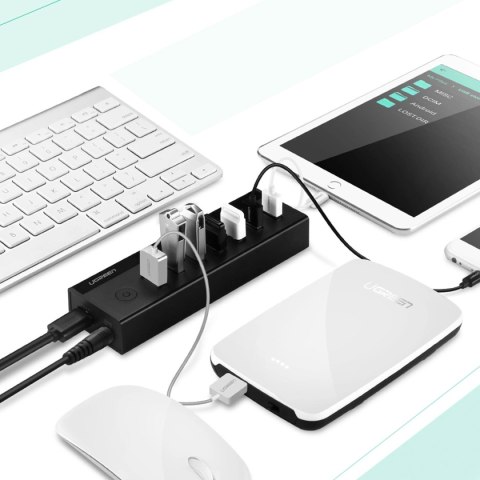 Ugreen wielofunkcyjny HUB 7w1 USB-A - 7xUSB-A 5Gb/s czarny (US219) Ugreen wielofunkcyjny HUB 7w1 USB-A - 7xUSB-A 5Gb/s czarny (US219)