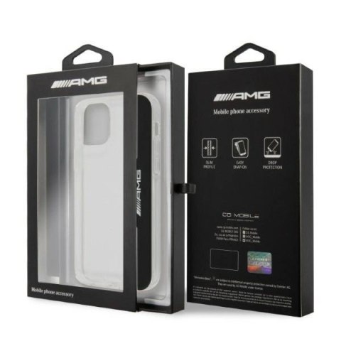 Etui AMG Electroplate Vertical na iPhone 12 / iPhone 12 Pro - przezroczyste