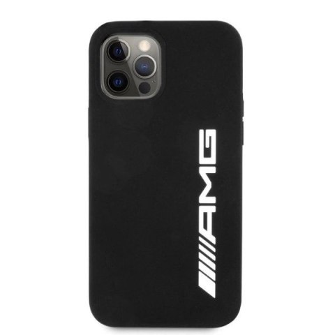 Etui AMG Silicone Big Logo na iPhone 12 Pro Max - czarne Etui AMG Silicone Big Logo na iPhone 12 Pro Max - czarne