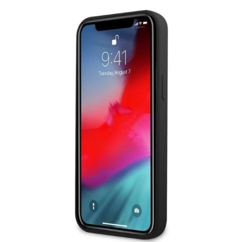 Etui AMG Silicone Big Logo na iPhone 12 Pro Max - czarne Etui AMG Silicone Big Logo na iPhone 12 Pro Max - czarne