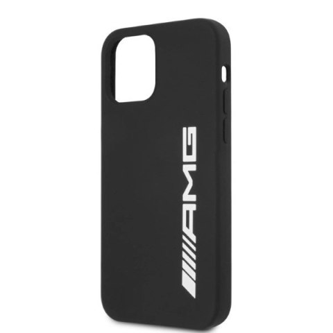 Etui AMG Silicone Big Logo na iPhone 12 Pro Max - czarne Etui AMG Silicone Big Logo na iPhone 12 Pro Max - czarne