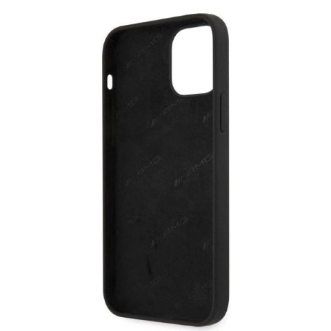 Etui AMG Silicone Big Logo na iPhone 12 Pro Max - czarne Etui AMG Silicone Big Logo na iPhone 12 Pro Max - czarne
