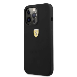 Etui Ferrari Silicone MagSafe na iPhone 13 Pro Max - czarne