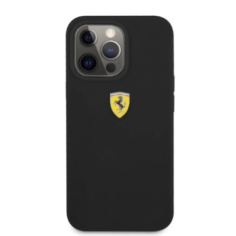 Etui Ferrari Silicone MagSafe na iPhone 13 Pro Max - czarne