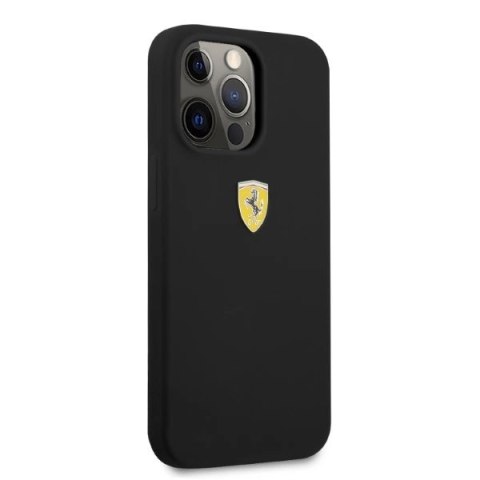 Etui Ferrari Silicone MagSafe na iPhone 13 Pro Max - czarne