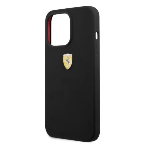 Etui Ferrari Silicone MagSafe na iPhone 13 Pro Max - czarne