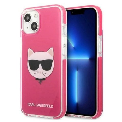 Etui Karl Lagerfeld Choupette Head na iPhone 13 - fuksjowy Etui Karl Lagerfeld Choupette Head na iPhone 13 - fuksjowy