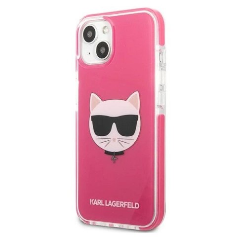 Etui Karl Lagerfeld Choupette Head na iPhone 13 - fuksjowy Etui Karl Lagerfeld Choupette Head na iPhone 13 - fuksjowy
