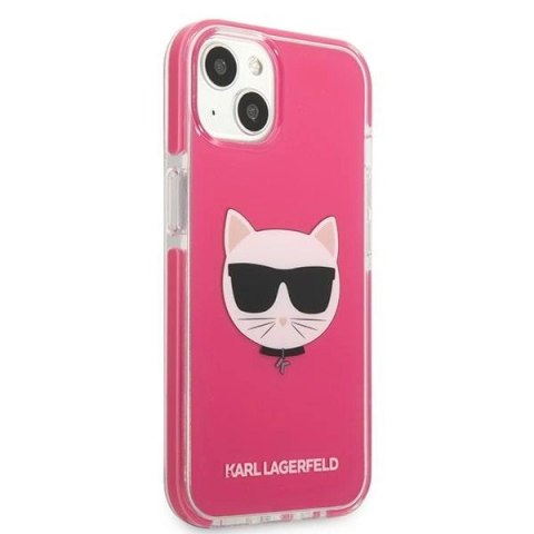 Etui Karl Lagerfeld Choupette Head na iPhone 13 - fuksjowy Etui Karl Lagerfeld Choupette Head na iPhone 13 - fuksjowy
