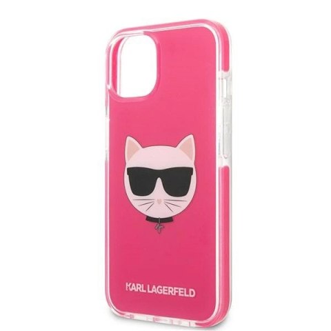 Etui Karl Lagerfeld Choupette Head na iPhone 13 - fuksjowy Etui Karl Lagerfeld Choupette Head na iPhone 13 - fuksjowy