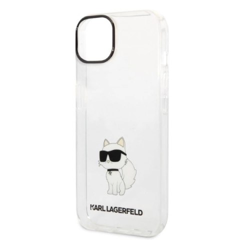 Etui Karl Lagerfeld Ikonik Choupette na iPhone 14 Plus - przezroczyste Etui Karl Lagerfeld Ikonik Choupette na iPhone 14 Plus - przezroczyste