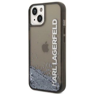 Etui Karl Lagerfeld Liquid Glitter Elong na iPhone 14 Plus - czarne