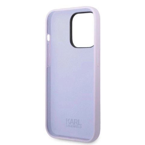 Etui Karl Lagerfeld Silicone Ikonik na iPhone 14 Pro Max - purpurowe Etui Karl Lagerfeld Silicone Ikonik na iPhone 14 Pro Max - purpurowe