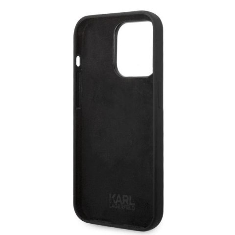 Etui Karl Lagerfeld Silicone Ikonik na iPhone 14 Pro - czarne Etui Karl Lagerfeld Silicone Ikonik na iPhone 14 Pro - czarne