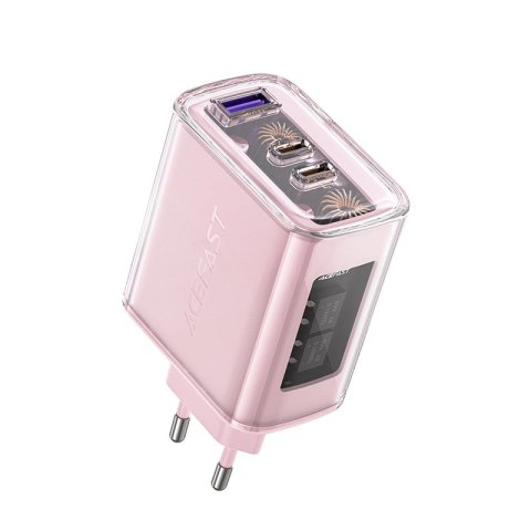 Acefast ładowarka GaN 65W 3 porty (1xUSB, 2xUSB C) fioletowa (A45) Acefast ładowarka GaN 65W 3 porty (1xUSB, 2xUSB C) fioletowa (A45)