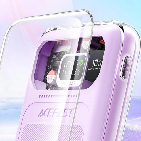 Acefast powerbank 10000mAh Sparkling Series szybkie ładowanie 30W fioletowy (M1) Acefast powerbank 10000mAh Sparkling Series szybkie ładowanie 30W fioletowy (M1)