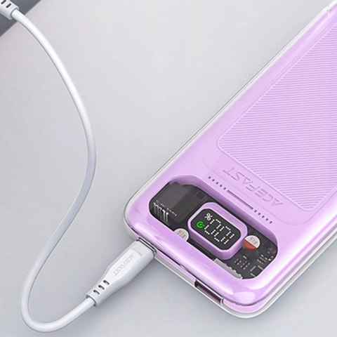 Acefast powerbank 10000mAh Sparkling Series szybkie ładowanie 30W fioletowy (M1) Acefast powerbank 10000mAh Sparkling Series szybkie ładowanie 30W fioletowy (M1)