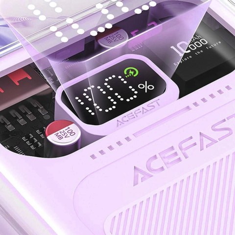 Acefast powerbank 10000mAh Sparkling Series szybkie ładowanie 30W fioletowy (M1) Acefast powerbank 10000mAh Sparkling Series szybkie ładowanie 30W fioletowy (M1)