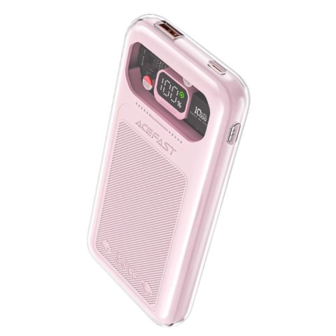 Acefast powerbank 10000mAh Sparkling Series szybkie ładowanie 30W różowy (M1) Acefast powerbank 10000mAh Sparkling Series szybkie ładowanie 30W różowy (M1)