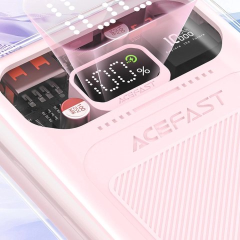 Acefast powerbank 10000mAh Sparkling Series szybkie ładowanie 30W różowy (M1) Acefast powerbank 10000mAh Sparkling Series szybkie ładowanie 30W różowy (M1)