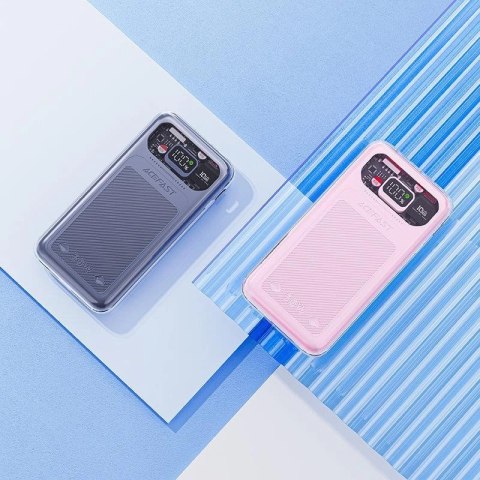 Acefast powerbank 10000mAh Sparkling Series szybkie ładowanie 30W różowy (M1) Acefast powerbank 10000mAh Sparkling Series szybkie ładowanie 30W różowy (M1)