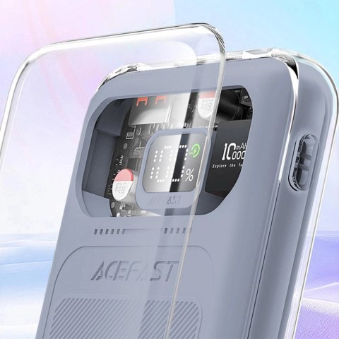 Acefast powerbank 10000mAh Sparkling Series szybkie ładowanie 30W szary (M1) Acefast powerbank 10000mAh Sparkling Series szybkie ładowanie 30W szary (M1)