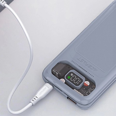 Acefast powerbank 10000mAh Sparkling Series szybkie ładowanie 30W szary (M1) Acefast powerbank 10000mAh Sparkling Series szybkie ładowanie 30W szary (M1)